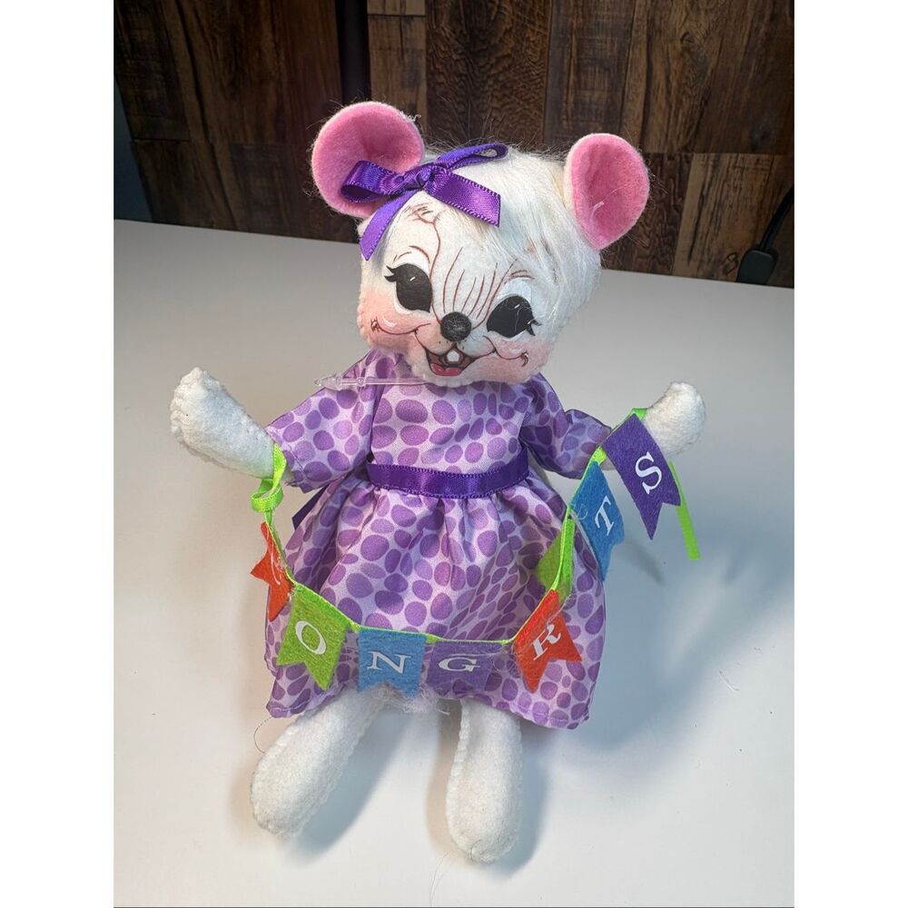 Annalee Mouse Doll congrats